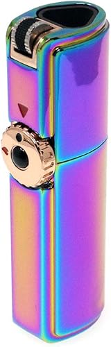Scorch Torch Skyline - Encendedor de cigarrillos con triple chorro de llama con herramienta cortadora de puros (arco iris) disponible en Yaxa Peru