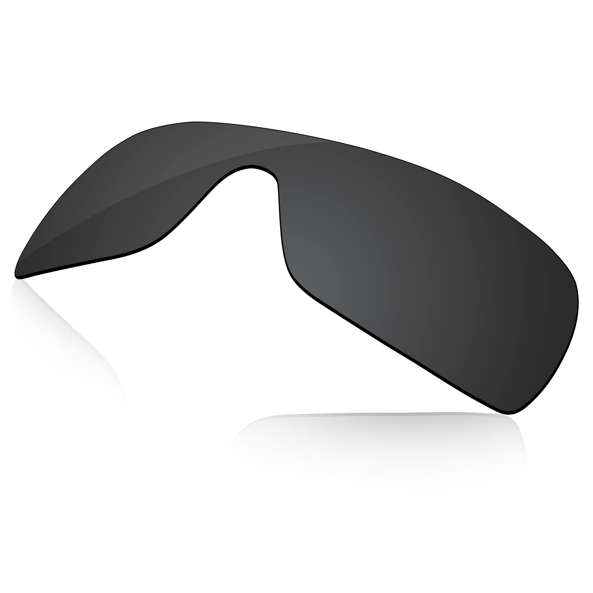 Lenzreborn Men's Dark Black - Polarized Polarized Lens Replacet For Oakley Batwolf Oo9101 Sunglass