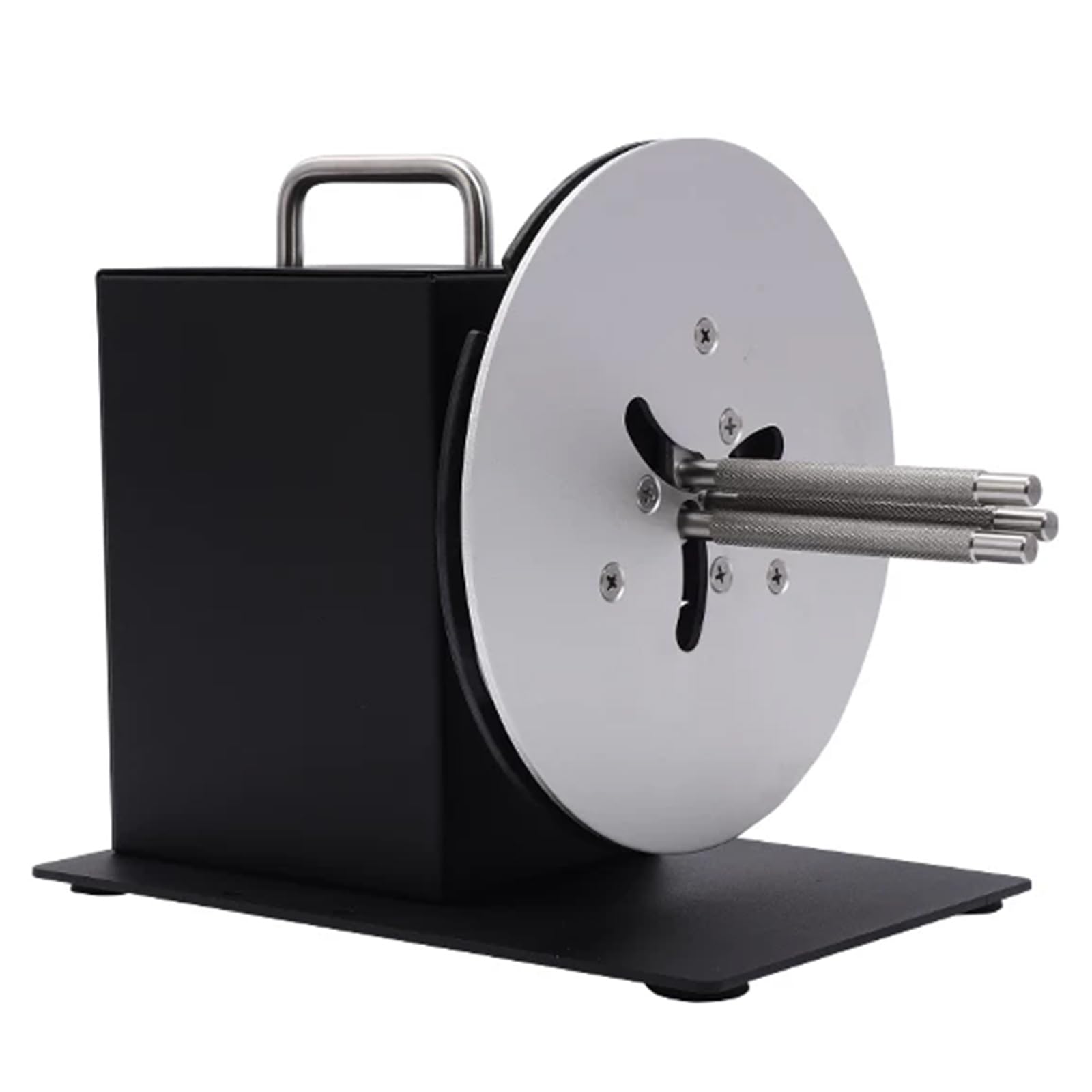Vituord Automatic Label Rewinder, Electric Bidirectional Rewinders, Speed-adjustable, Width 120mm, Diameter 185mm, 1-3 Inch Inner Core Holder, For Clothing Tags, Bar Code