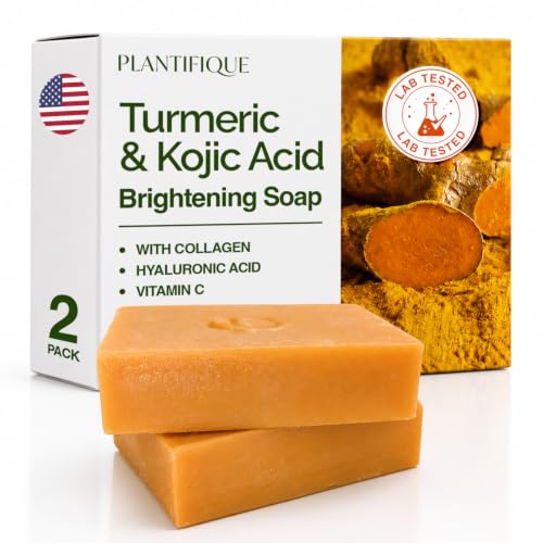 PLANTIFIQUE Kojic Acid and Turmeric Soap