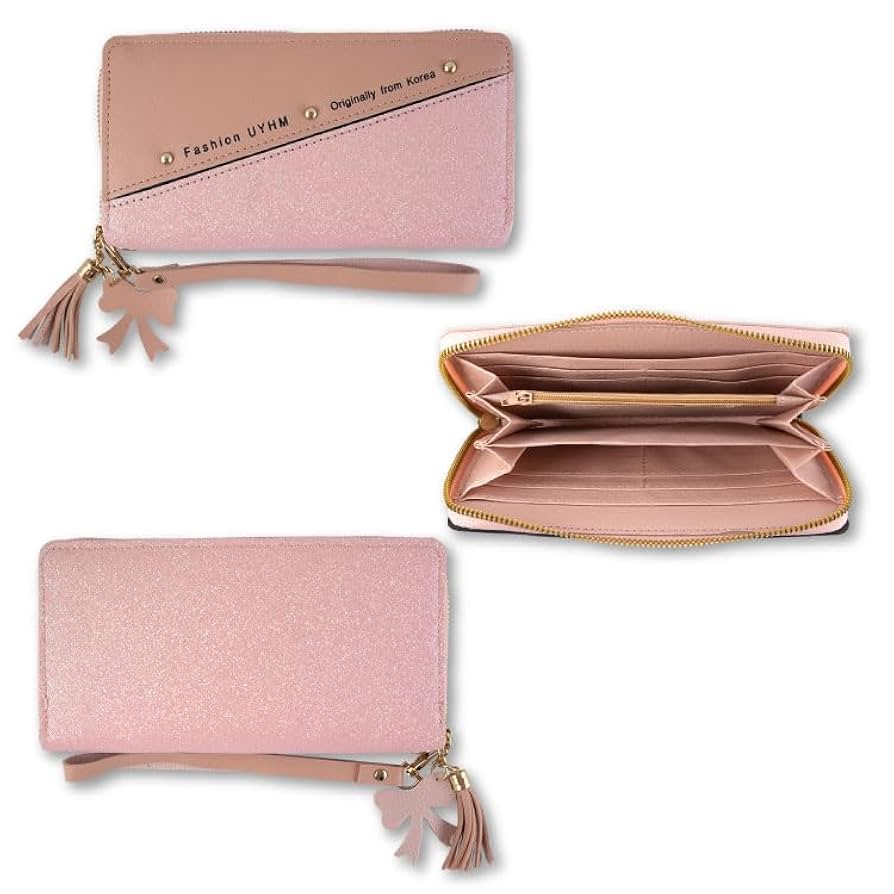 Amazon.co.jp: キラキラ長財布 サンキューマート (ピンク