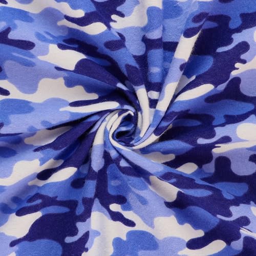 Premium Blue Camo Flannel Fabric by Mook Fabrics – Soft, Durable, and Perfect for Your Creative Projects 3 Premium Blue Camo Flannel Fabric by Mook Fabrics – Soft, Durable, and Perfect for Your Creative Projects - Image 2