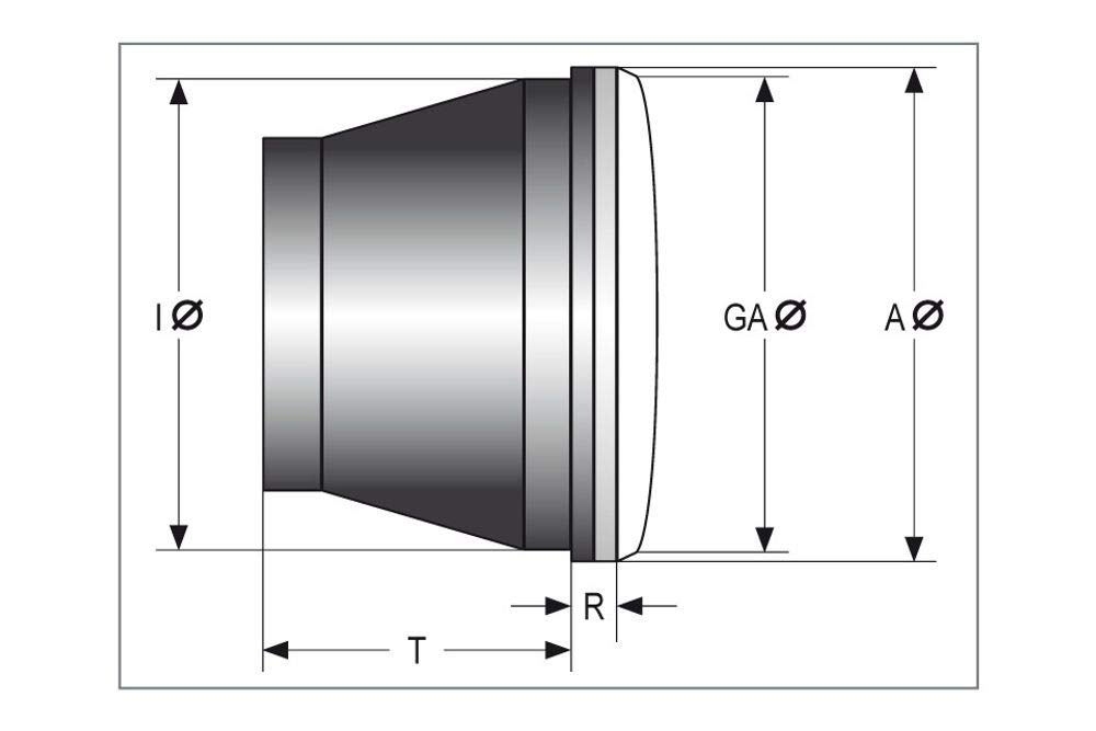HIGHSIDER LED Hauptscheinwerfereinsatz TYP 5 verchromt, Schwarz,Schwarzes