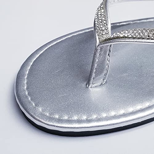 Women's Flip-Flop Sandals with Rhinestone Crystal, Comfortable Summer Top Tiras Flip Flop3