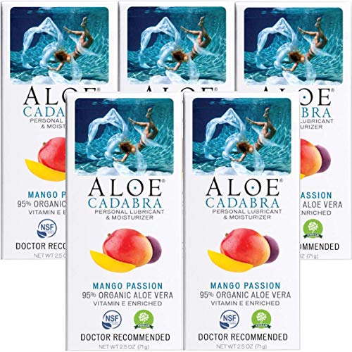 Aloe Cadabra Flavored Personal Lubricant Organic Passion Lube for Anal Sex, Oral, Women