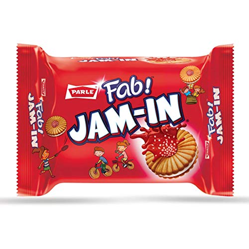 Image of Parle Fab! Jam-in Mixed Fruit Flavoured Jam Biscuits, 150g /140g( Weight May Varies).