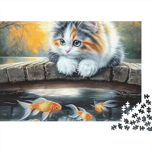 🌸Buon regalo: il pier koi pond scene puzzle finito misura 52x38cm/1000pcs una volta completato. I migliori regali per ragazzi e ragazze dai 14 anni in su per compleanni o festività (Natale, Halloween, Ringraziamento, ecc.)