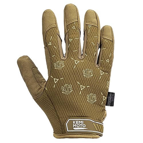 KEMIMOTO Taktische Handschuhe, Militär Einsatzhandschuhe mit Touchscreen, Tactical Gloves, Atmungsaktiv, Vollfinger, Outdoor Handschuhe für Bushcraft, Motorrad, Jagd und Security