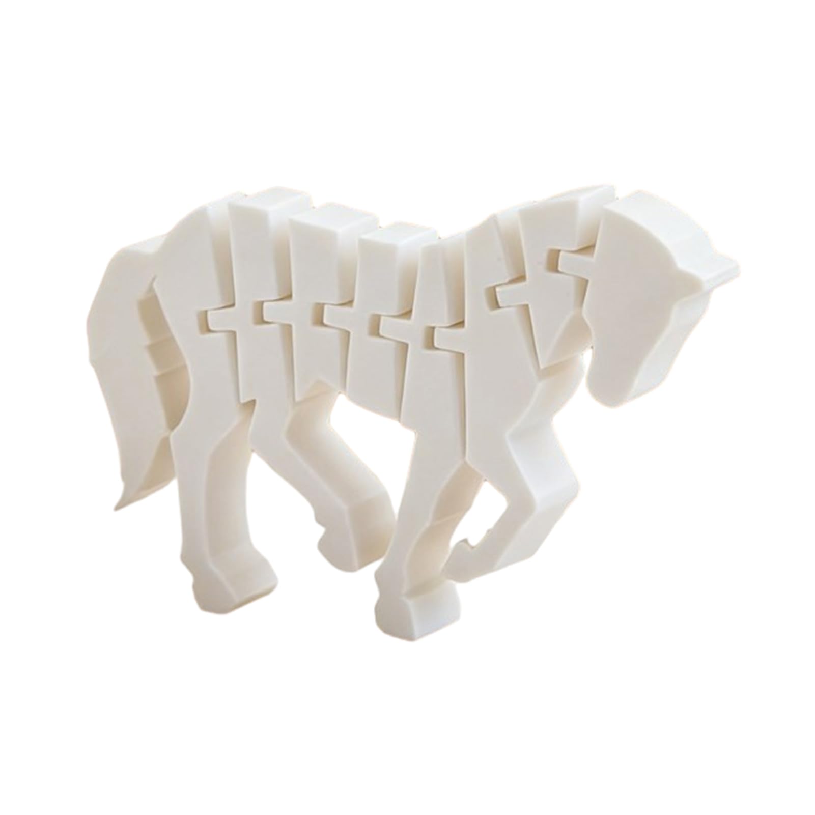 Virelynx 3D Printed Horse Figurine – Movable Joints Stress Relief Toy, Year of The Horse Ornament Articulated Fidget for Desktop