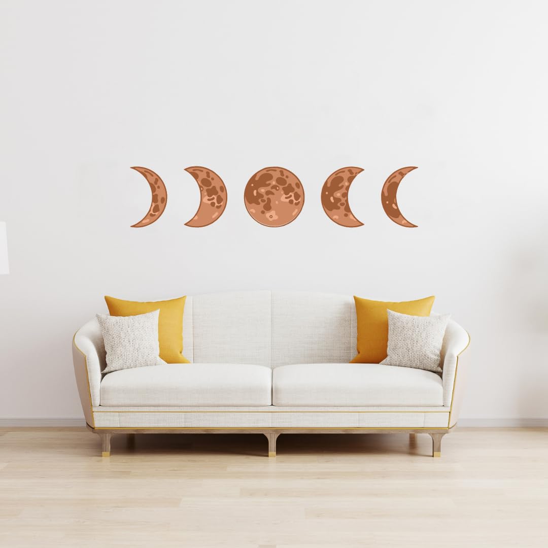 Normals Moon Phases Wall Stickers for Adult/Kids Bedroom, Living Area Home Deocr | Peel and Stick (Botanical Moon Phases) (B0D8YJQ6HD) Amazon Price History, Amazon Price Tracker