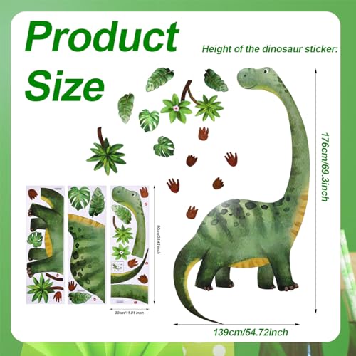 3 vinilos decorativos de dinosaurios para pared miniatura 3