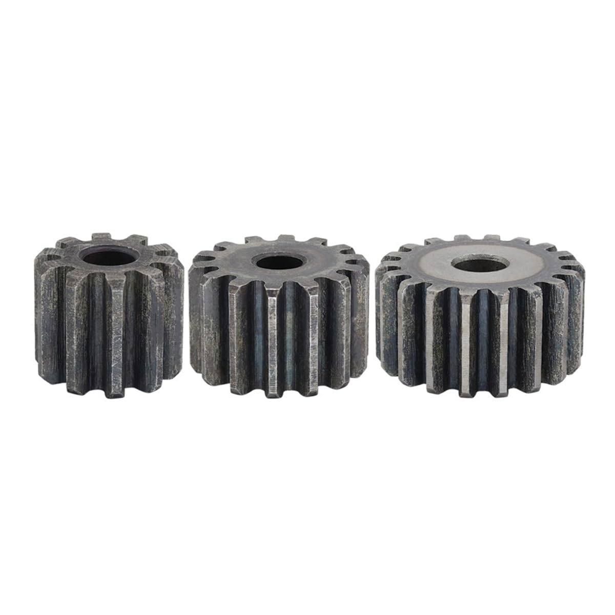 Sostituzione cuscinetti Ingranaggio piatto 2M-10/11/12/13/14/15/16/17/18/19/20T SC45# Ingranaggio cilindrico in acciaio al carbonio Altezza 20 mm Denti di tempra ad alta frequenza(2M16T - Bore 10 mm)