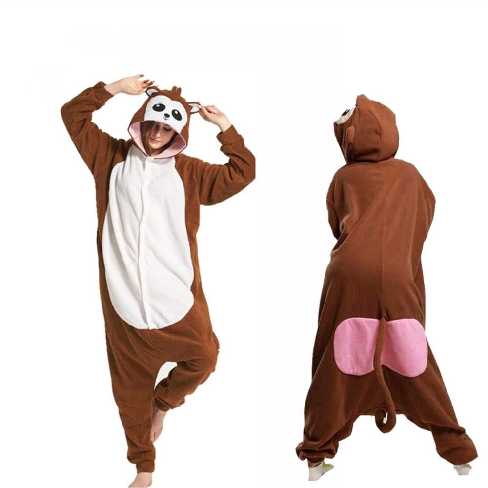 Sleepwear Baboon Onesie For Adults Animal Kigurumi Boy Men Pajamas Cartoon  Fleece Overall Women Jumpsuit Homewear One-Piece Onsie Costume