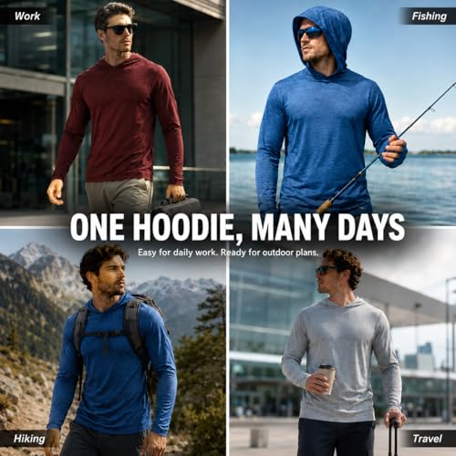 OYGSieg 4-Pack Sun Hoodies UPF50+