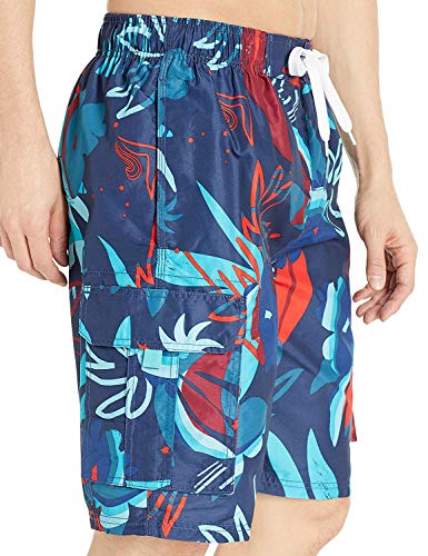 Image of Kanu Surf Men's Big Viper Extended Size Stripe Swim Trunk