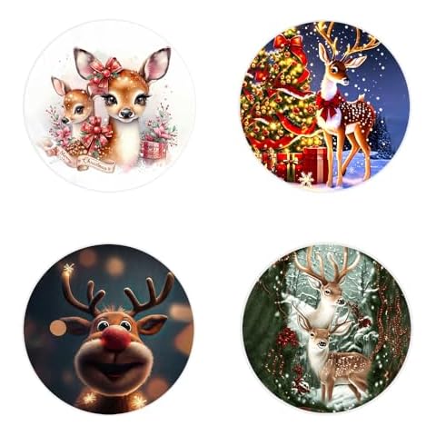 Jeeuear Large Christmas Deer Magnets Cover