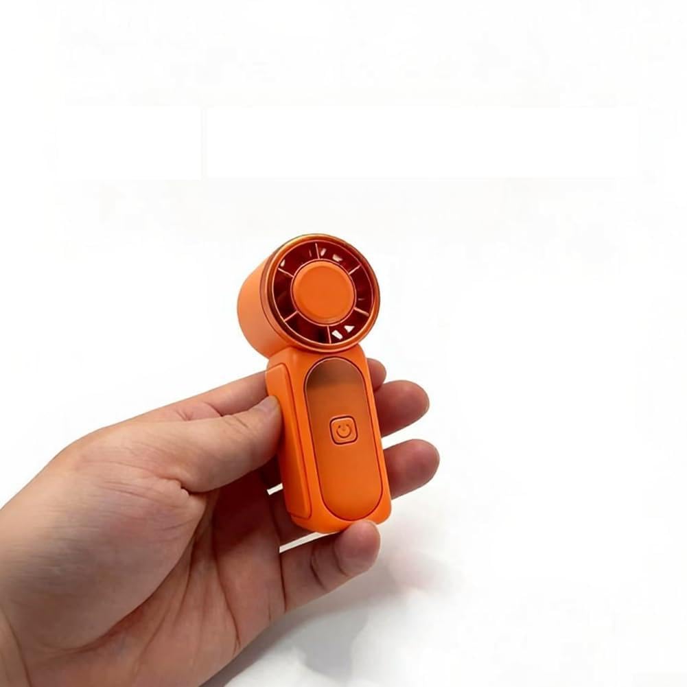 Ventola portatile alimentata tramite USB per raffreddamento esterno con prestazioni turbo ad alta velocità e durata estesa (1 arancione)