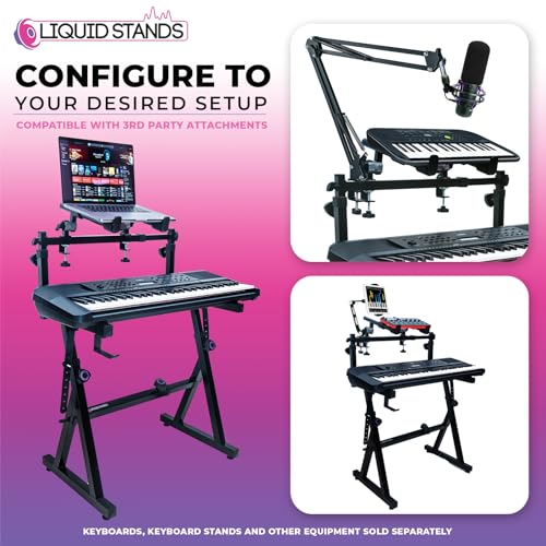 Liquid Stands KIT-MS1078-MS1087 Dual Piano Keyboard Stand thumb #2