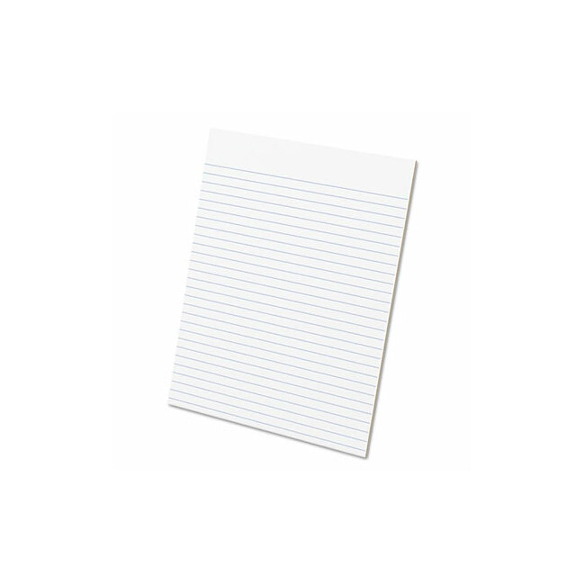 Ampad Evidence Glue Top 8-1/2 x 11 almohadillas, regla ancha, blanco, 50 hojas por almohadilla, 12 unidades (21-112)