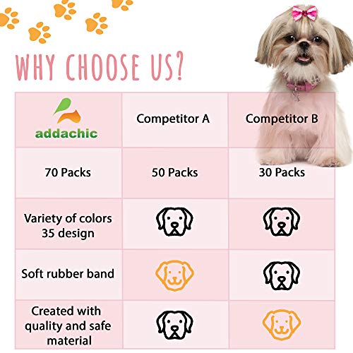Dog Bows with Strong Rubber Bands and Rhinestone Pearls Cute Small Dog Hair Bows Pet Handmade Hair Bowknot Puppy Girl… - Image 7