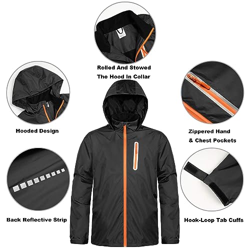 Ourcan Rain Suits for Man Women Waterproof Lightweight Rain Gear Rain Coats Breathable Jacket Pants for Golf, Fishing,Hiking2