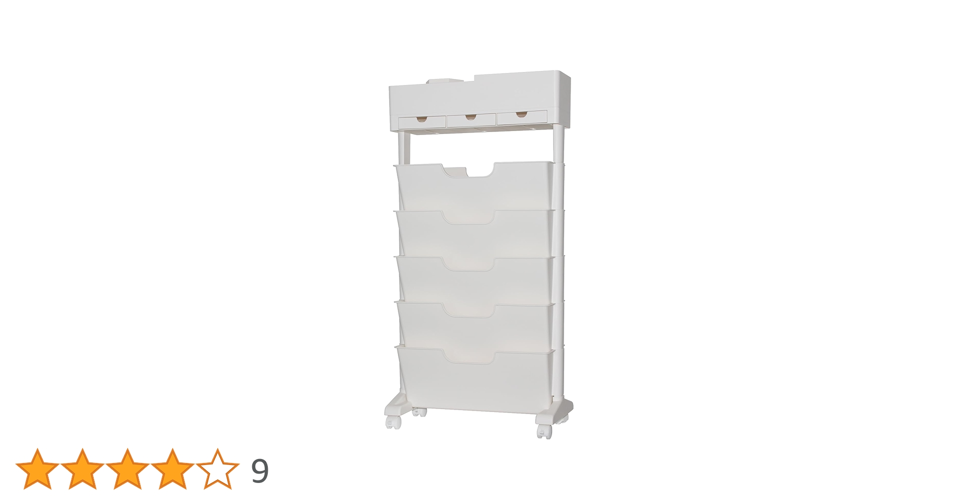 Amazon.co.jp: ベストアンサー 本棚 トロリー キャスター付き