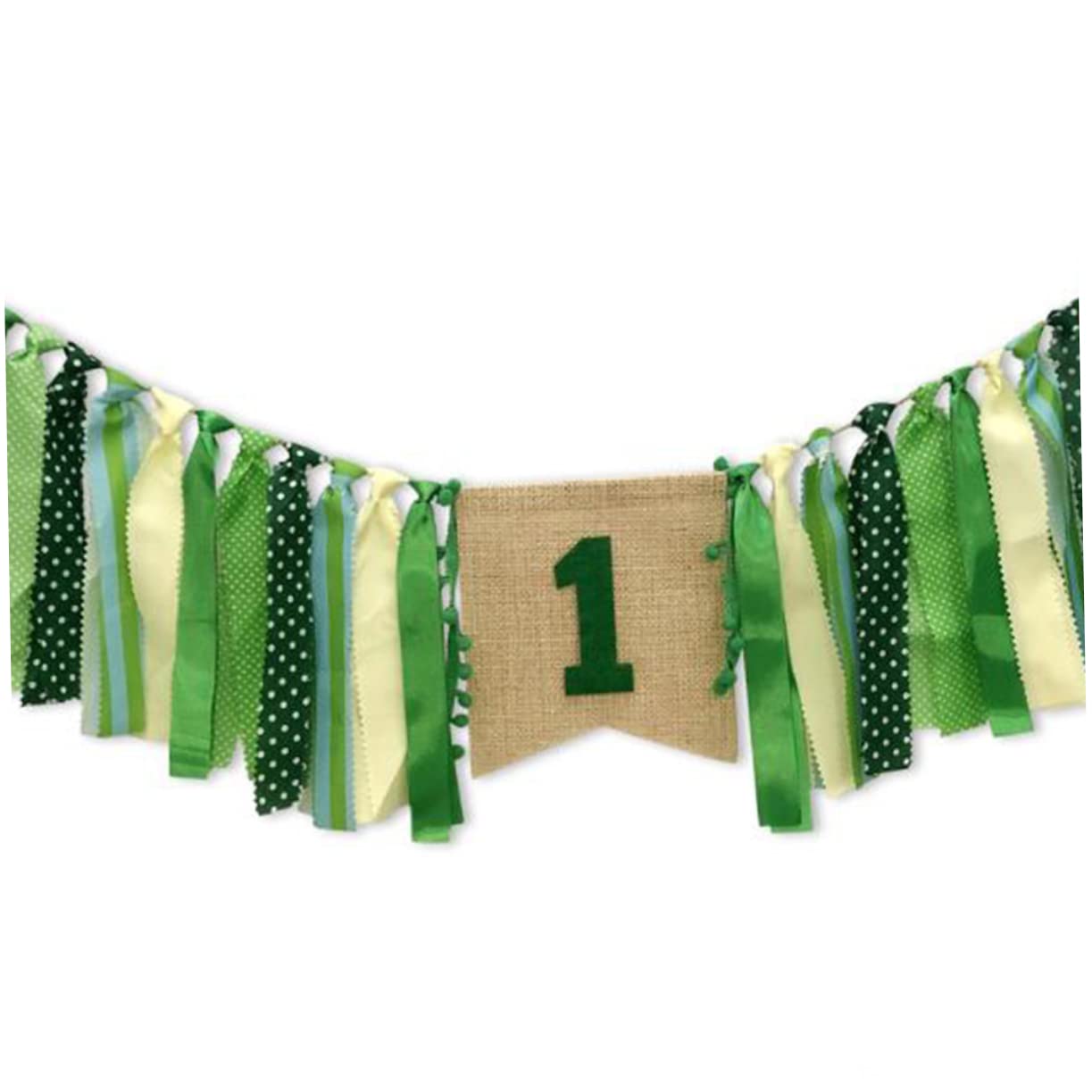 MAGICLULU 3 Set Striscione Decorativo Banner Per Il Primo Compleanno Del Bambino Seggioloni Bandiera Della Sedia Da Pranzo Bandiera Decorativa Ornamento Di Festa Arredamento Retrò