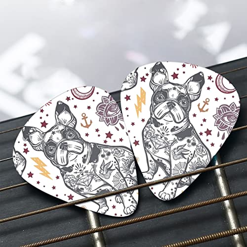 Lot de 12 médiators mignons en forme de chien pour guitare basse électrique et acoustique - Les Beatles, Paul McCartney, John Lennon, RIngo Starr, George Harrison Lot de 12 médiators mignons en forme de chien pour guitare basse électrique et acoustique – Image 8