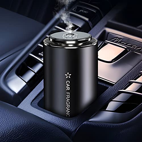 Bontand Bontand 車用 卓上 芳香剤 ディフューザー 車載 部屋用 自動ON/OFF 噴霧式 フレグランス フランス産天然香料 アロマオイル50ml付き 除菌消臭 アロマディフューザー フレグランスディフューザー ブラック(ナチュラルな香り)