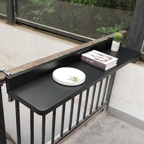 Table de balcon pliable à suspendre pour petit espace extérieur - 2