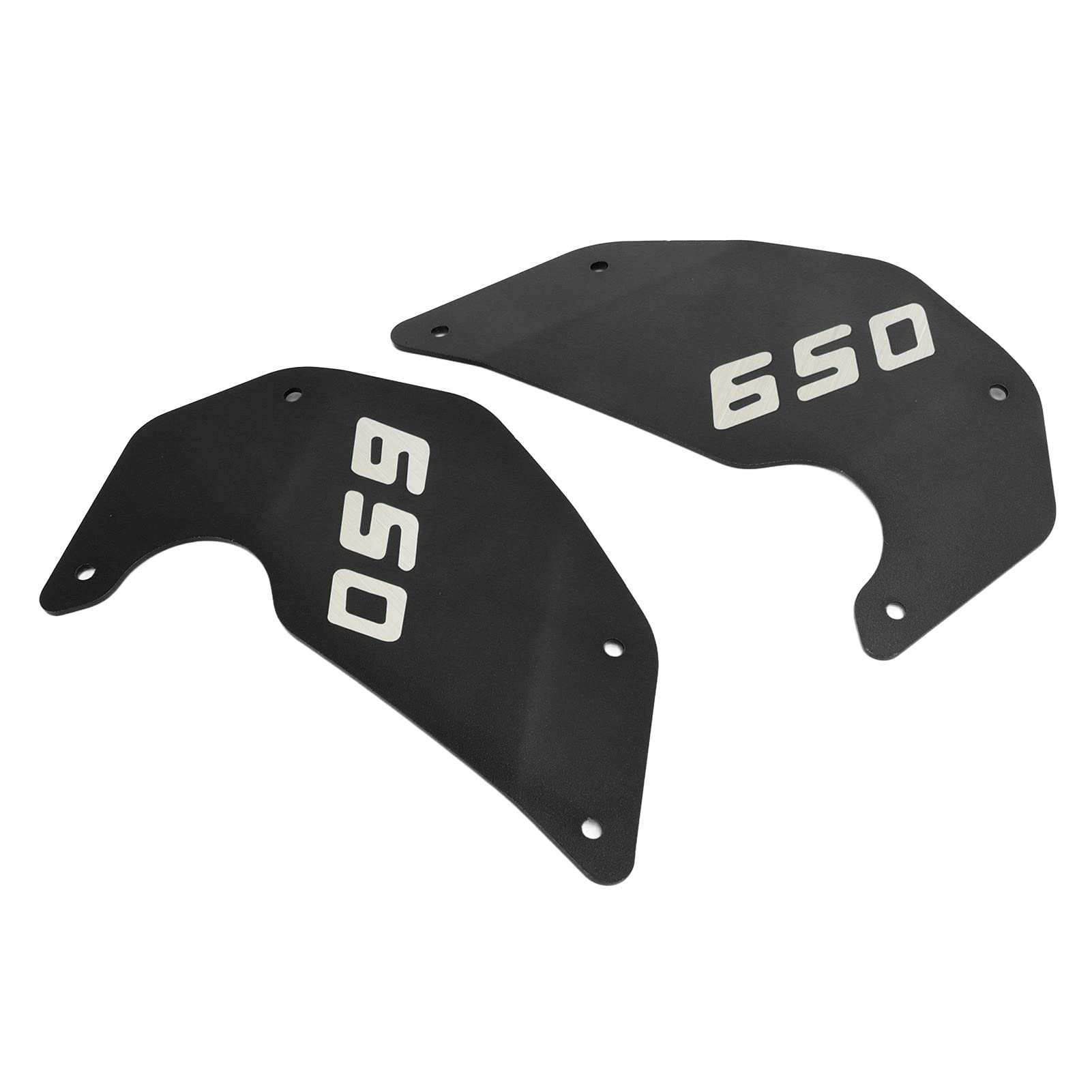 Plaque de Panneau de Cadre de Couverture Latérale de Moto, Protection Durable et Brillante en Allia D'aluminium pour Vulcan S 650 2015 – 2021 (BLACK)