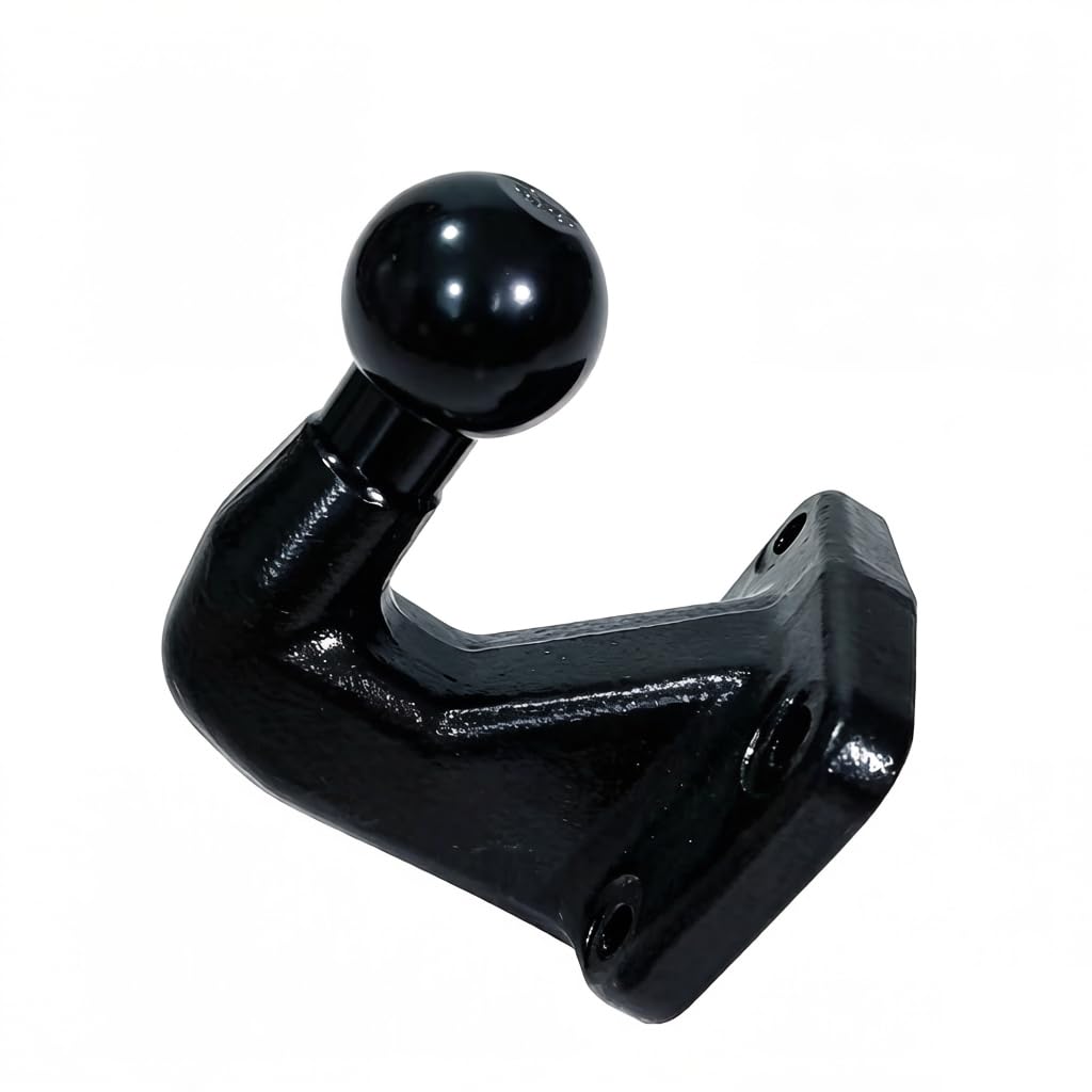 Placa de Fijación para Enganche de Remolque con Bola, de Alta Resistencia, Capacidad de Carga 3500 kg / 250 kg (25 kN / 2.5 kN), para Puente de Remolque con Distancia Entre Agujeros de 83 mm x 56 mm,