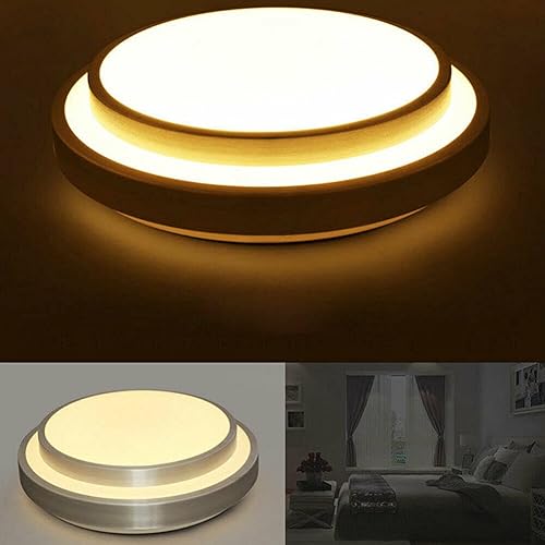 Miniatura 4 de TBVECHI Lámpara de techo LED regulable de 20 pulgadas redonda para dormitorio sala de estar con control remoto ajustable color 48W