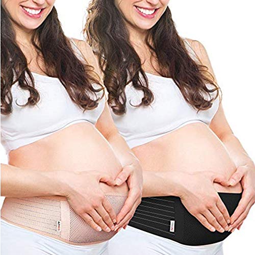 AZMED Maternity Belly Band for Pregnancy, Breathable Pelvic Back Support Belt, One Size
