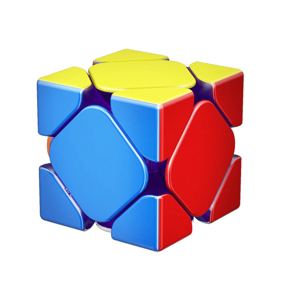 Moyu RS Skewb Magnetic Skewb M Puzzle Stickerless Magic Cube Easy Turn & Smooth Faster & Professional Cube(Maglev Version)