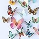 KARLOR 3D Schmetterlinge Deko, 36 Stück Butterfly Wanddeko Wandaufkleber Schmetterlinge Dekoration Wandtattoo Schlafzimmer Deko Hochzeit Schmetterlinge Valentinstag Party Blumendekoration
