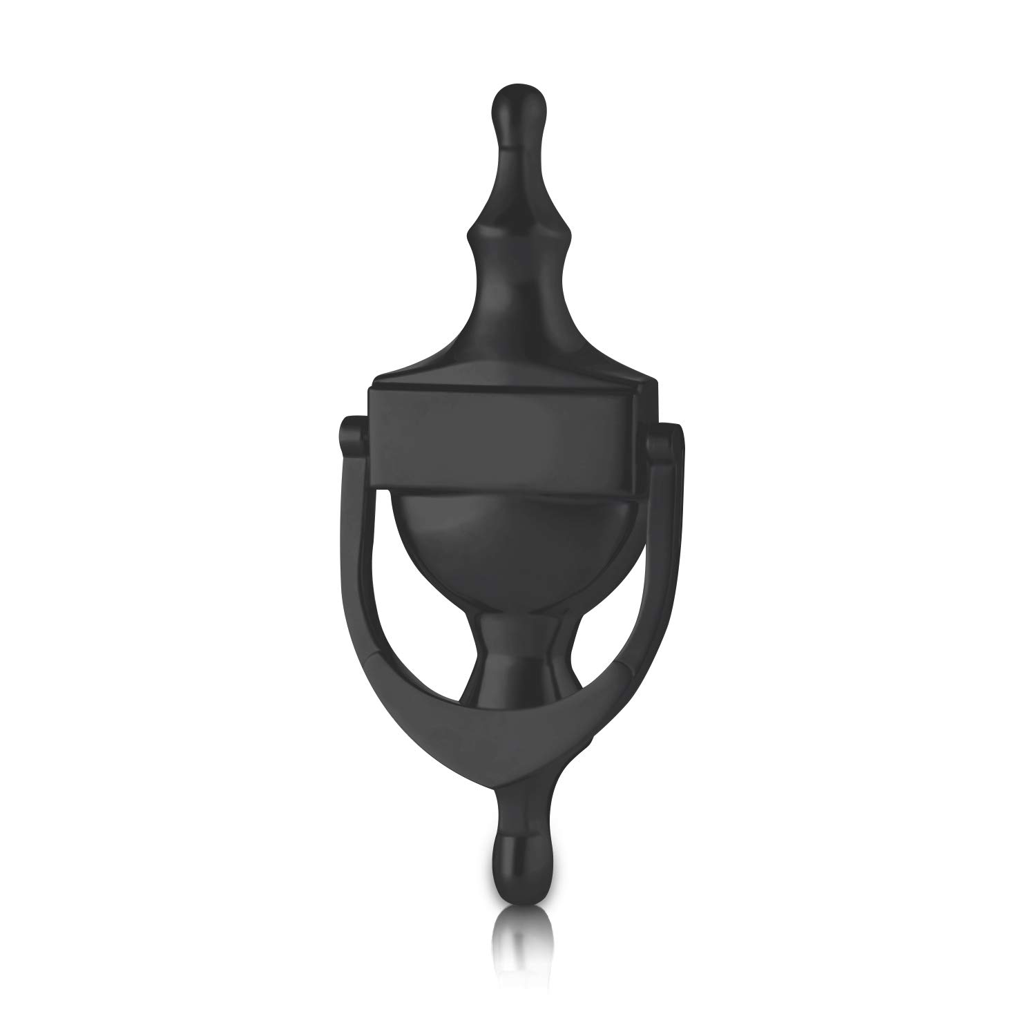Xfort Black Xfort® Victorian Urn Door Knockers - Smooth Elegant Front Door Furniture With Classic Period Design