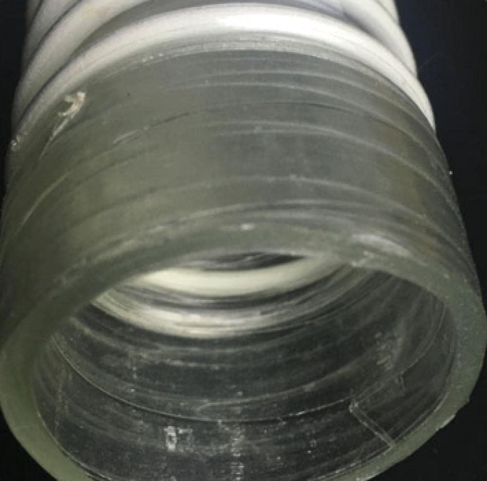 Tubo de vacío industrial, manguera telescópica de goma de PVC, tubo de polvo corrugado para ventilación, 150 mm de diámetro, manguera suave flexible, 1 m de longitud