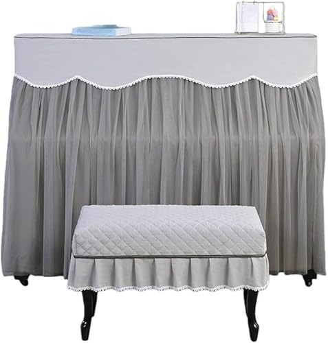 Nozumaグレー北欧風アノダストカバー レース柄厚手柔らかい素材 光防止機能付き エレガントな軽い高級感インテリアアイテム