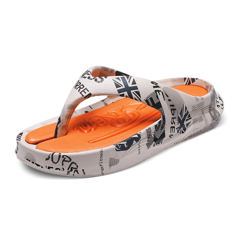 Men's Flip-Flops, Thongs Sandals Comfort Slippers for Beach