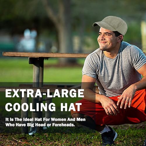 Image of Oversized XL XXL 100% Cotton Basebal Cap Large Dad Washed Sport Cap Unconstructed Low Profilel Hat for Big Head(23.5 inch-25.5 inch)