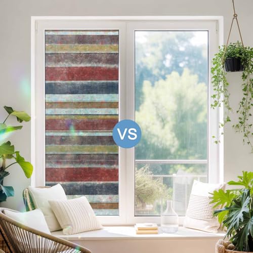 Vinilo Decorativo de Privacidad Arcoiris para Ventana 79x18 in miniatura 6