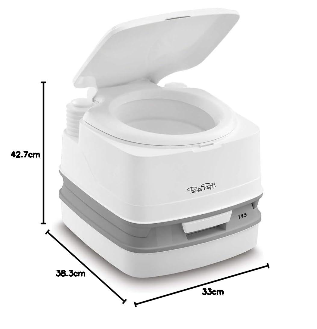 Thetford 92802 Porta Potti 145 Toilette Portatili Qube, Bianco, 330 x 383 x 427 mm