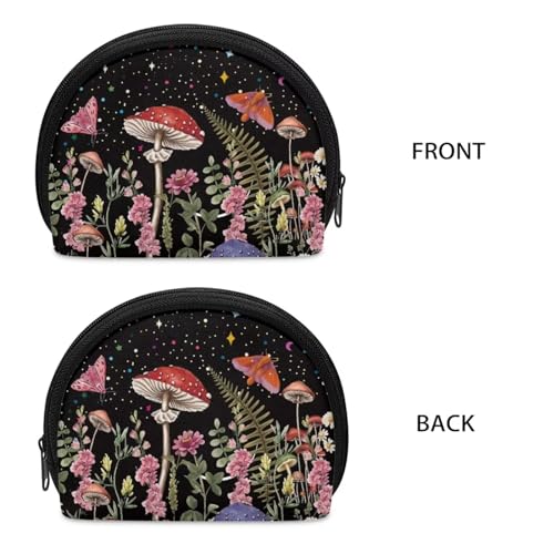 Mushroom Mini Wallet Plant Mini Travel Wallet Bag Small for Adults Kids2