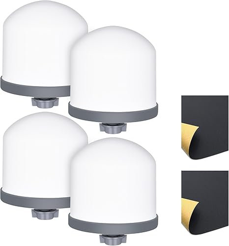 Reemplazo de filtro de agua de cúpula de cerámica de 0.2 a 0.5 micras para sistema de filtro de agua de encimera, paquete de 4