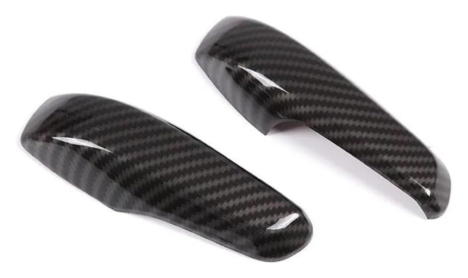 FANGZIQQ for Smart Fortwo 451 2009-2014 Car Interior Door Armrest Handle Cover Trim Bowl Frame Car Inner Door Handle(B Inner Handle-Carbon Pattern)