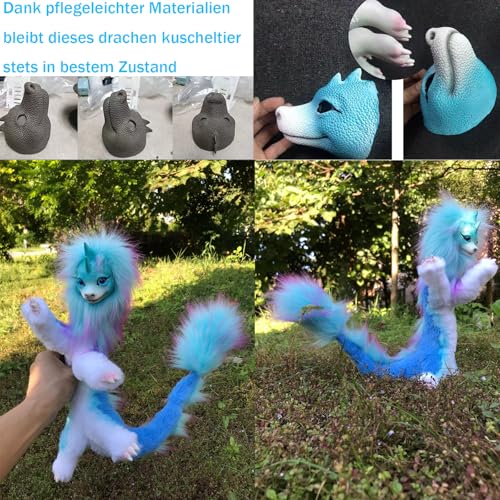 Der letzte Drache aus Plüsch- 60 cm Drachenplüsch, handgefertigtes Plüschspielzeug, drache kuscheltier- Weiches Kuscheltier für Kinder & Erwachsene– Perfektes Deko- und Geschenkspielzeug für Zuhause
