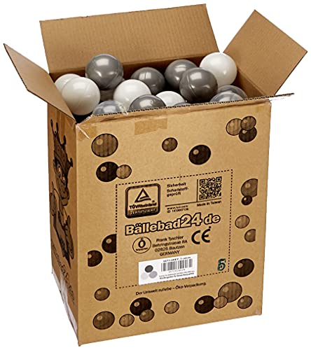 Koenig-tom Bällebad Bälle 100 Stück - 6cm Türkis In Gewerbequalität