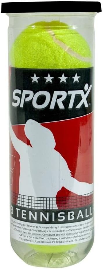 SportX TBG-3A Youth Unisex Tennis Balls - Yellow, Official
