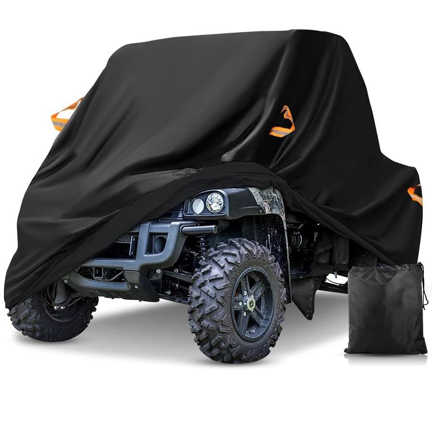 UTV Cover for ETA Motors E-UTV 1991-2025, Black Oxford Cloth Heavy Duty Watertight SXS Si…